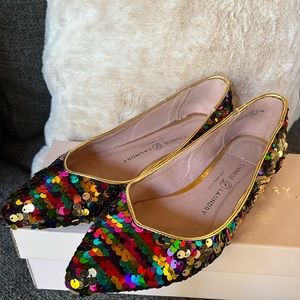 Chinese Laundry Graceful Sequins Rainbow Flats